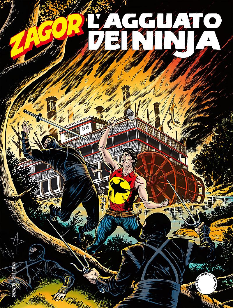 L'agguato dei ninja - Zagor 624 cover