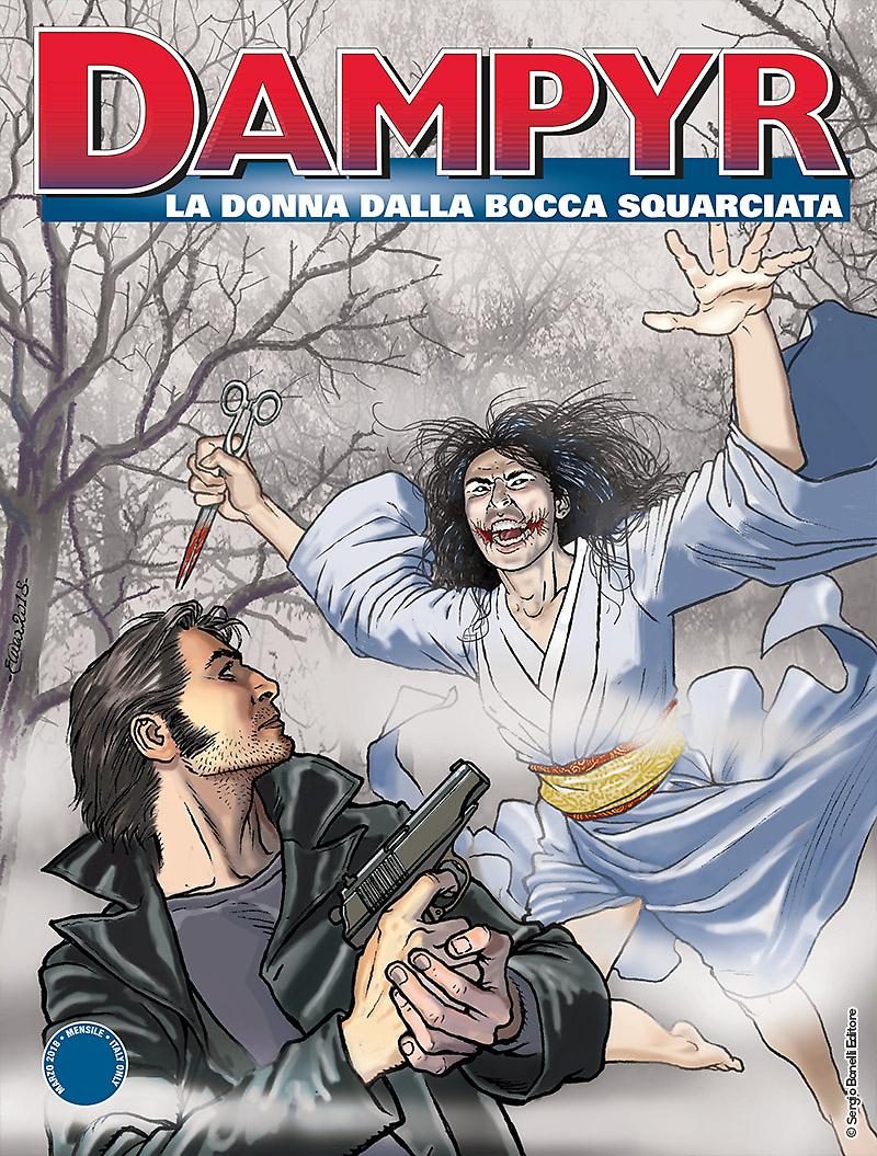 La donna dalla bocca squarciata - Dampyr 216 cover