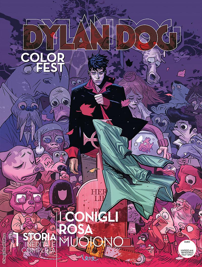 I conigli rosa muoiono - Dylan Dog Color Fest 25 cover