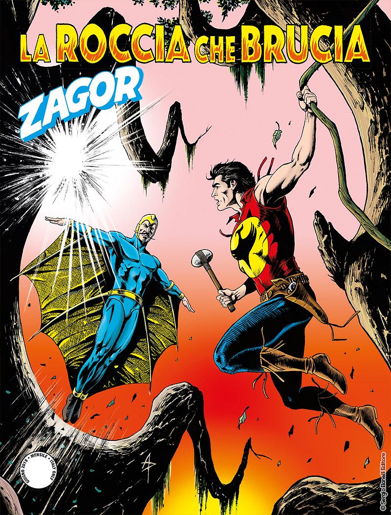 La roccia che brucia - Zagor 686 cover
