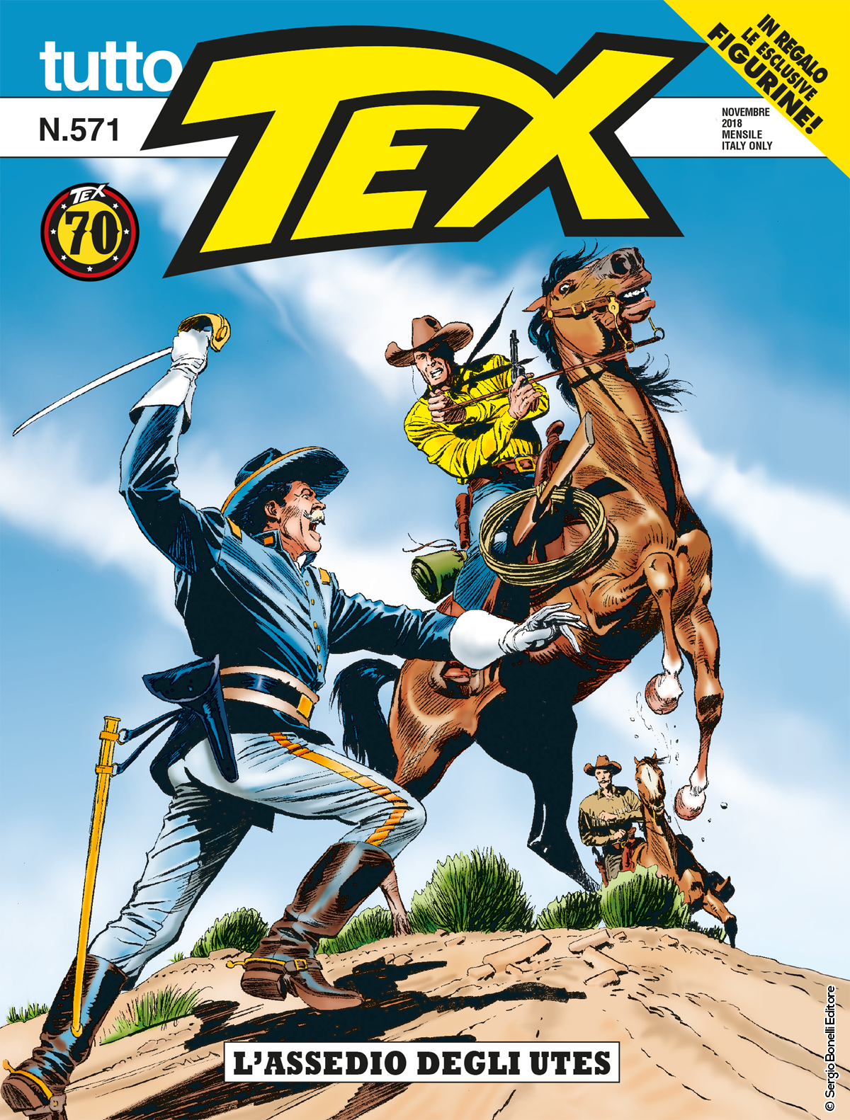 L'assedio degli Utes - Tutto Tex 571 cover