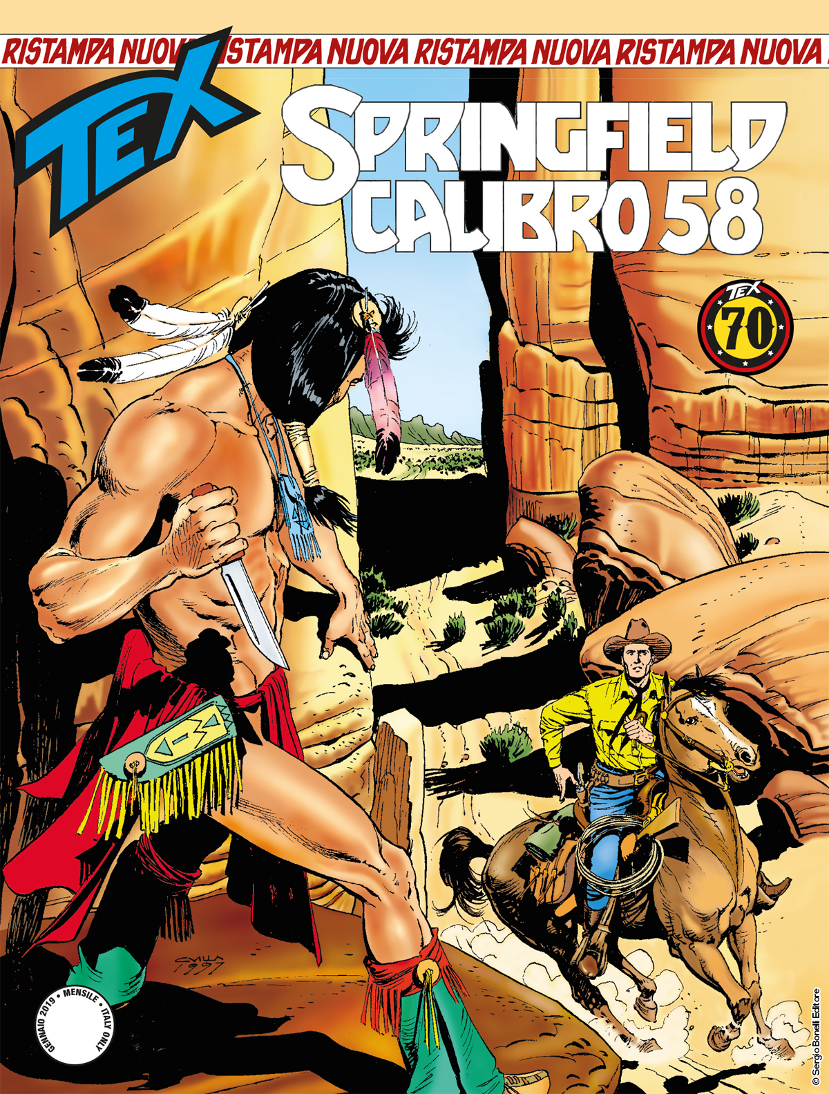 Springfield calibro 58 - Tex Nuova Ristampa 441 cover
