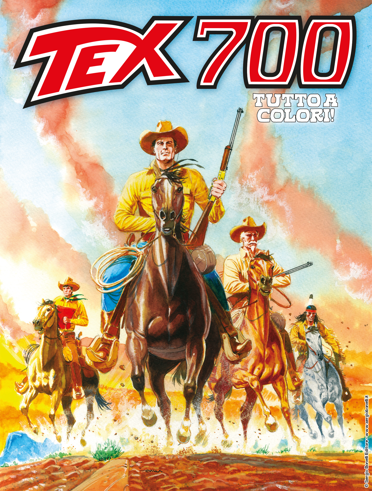 L'oro dei Pawnee - Tex 700 cover