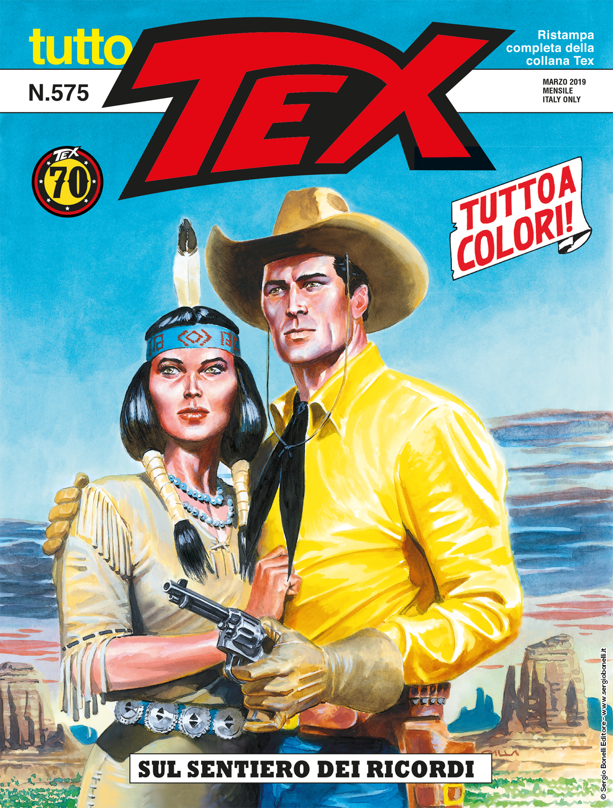 Sul sentiero dei ricordi - Tutto Tex 575 cover