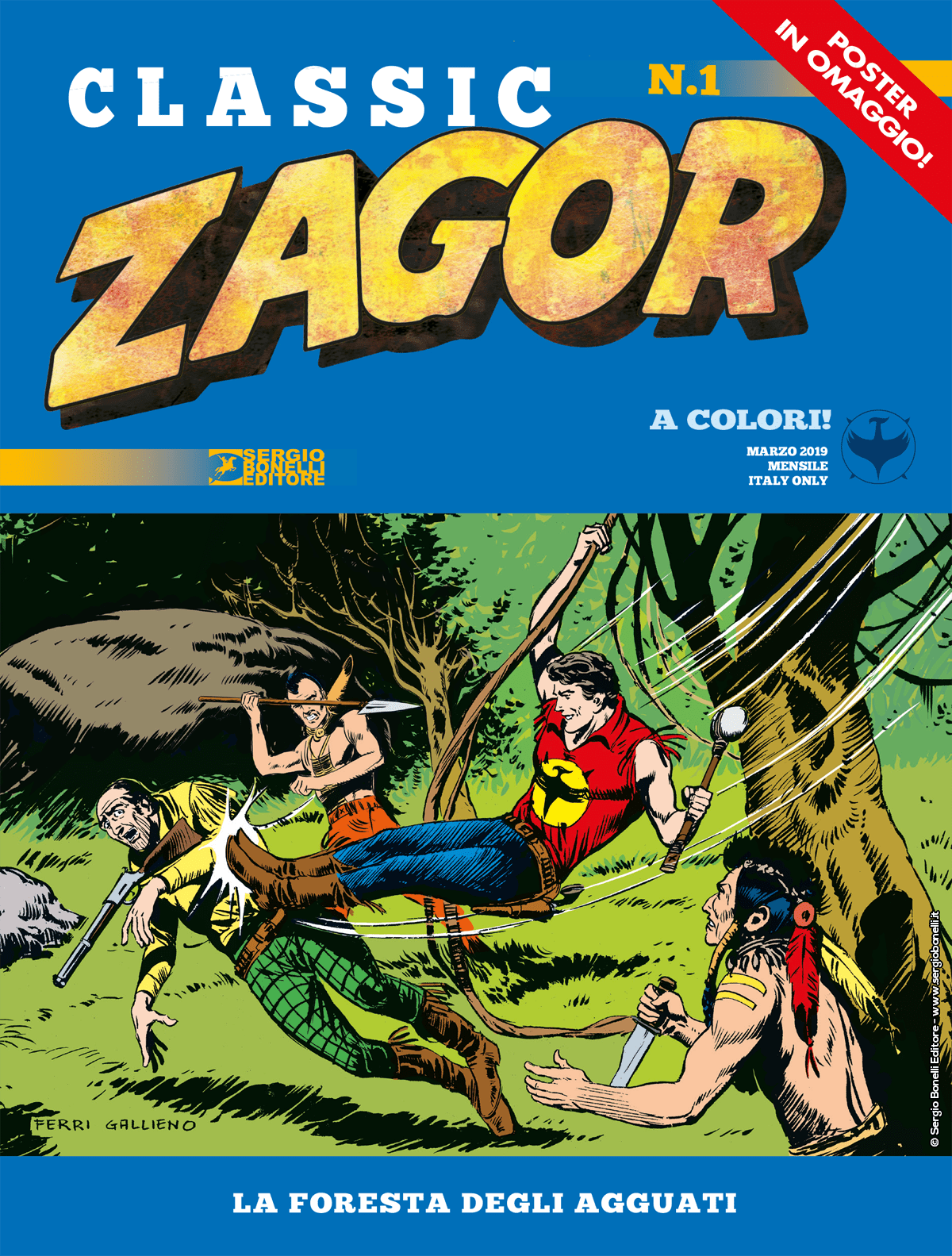 La foresta degli agguati - Zagor Classic 01 cover