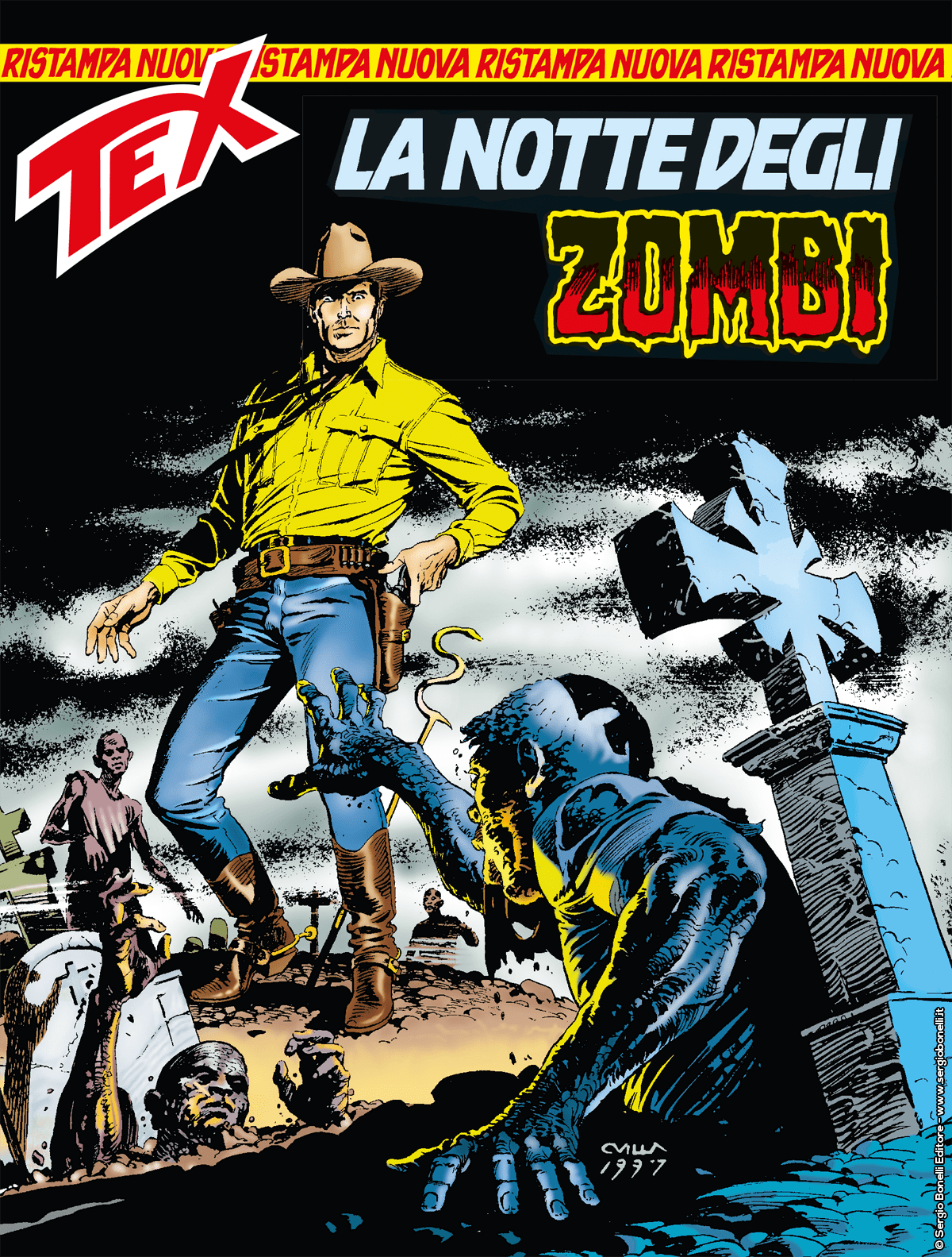La notte degli zombi - Tex Nuova Ristampa 445 cover