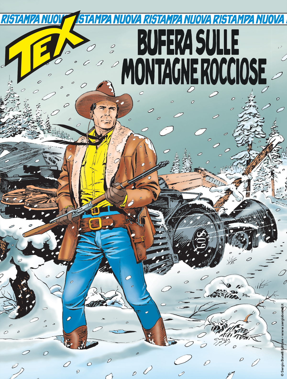 Bufera sulle Montagne Rocciose - Tex Nuova Ristampa 446 cover