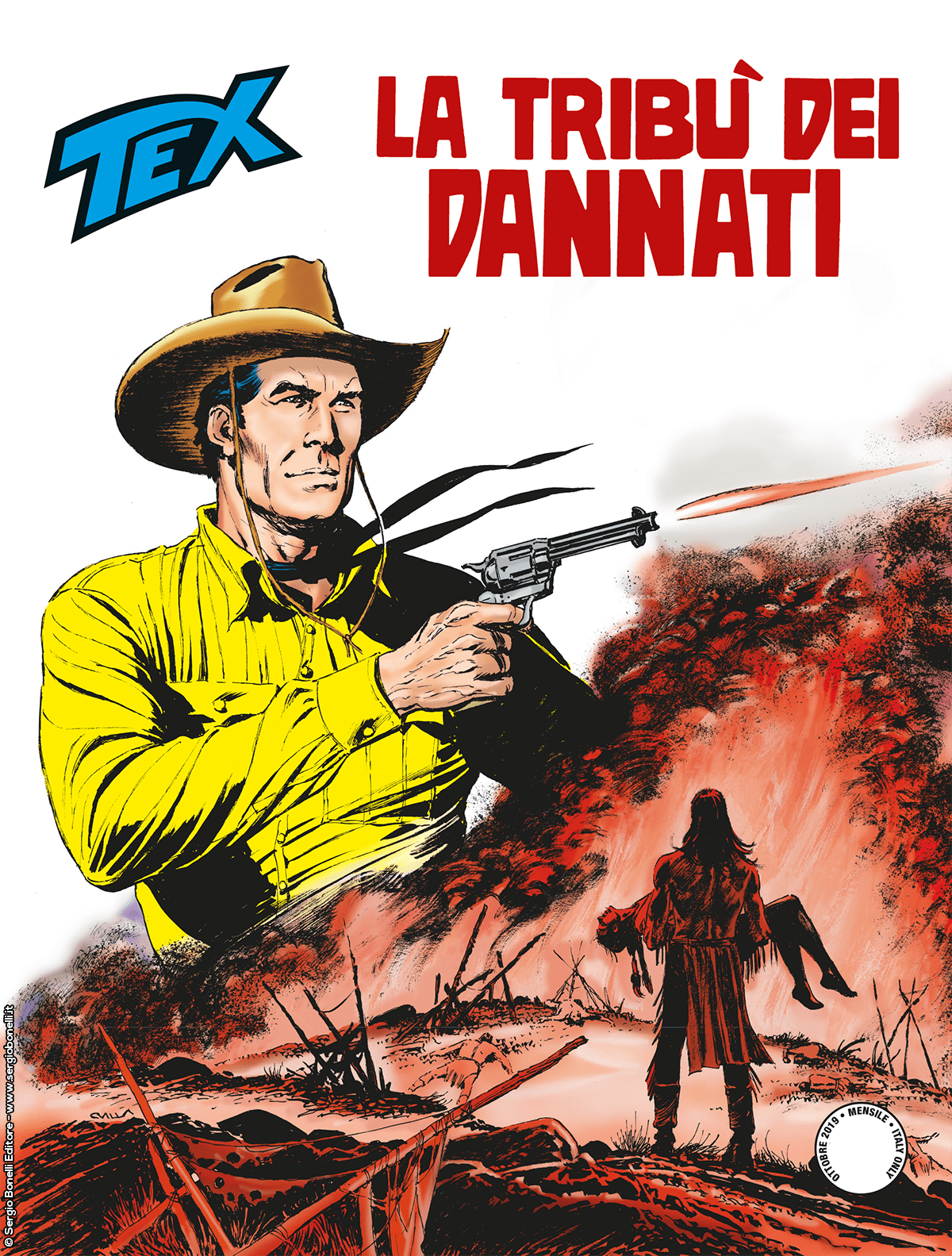 La tribù dei dannati - Tex 708 cover