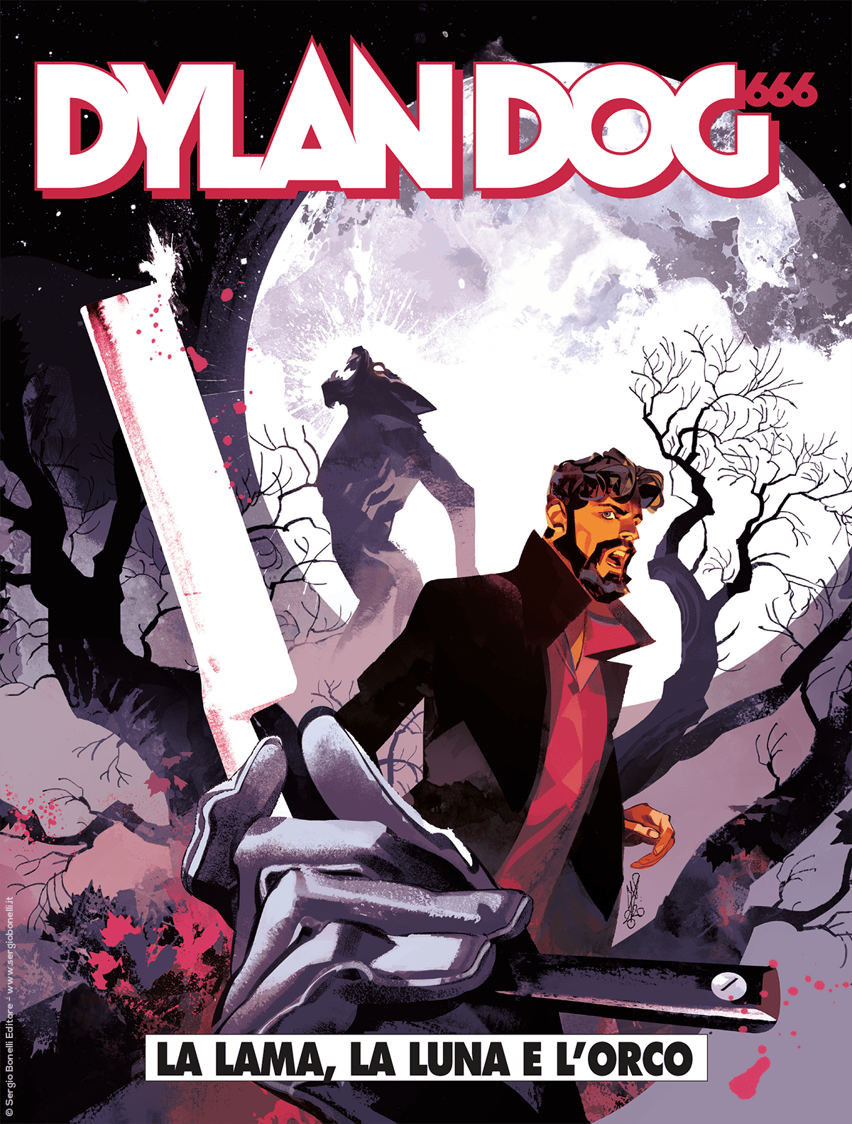 La lama, la Luna e l'orco - Dylan Dog 403 cover