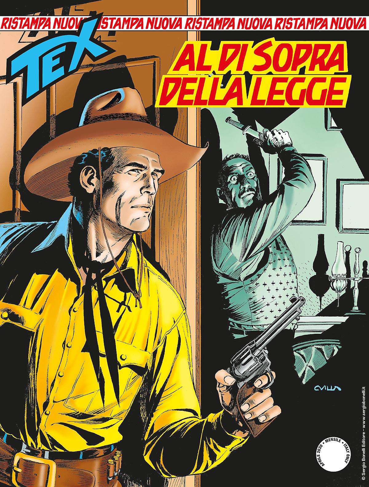 Al di sopra della legge - Tex Nuova Ristampa 456 cover