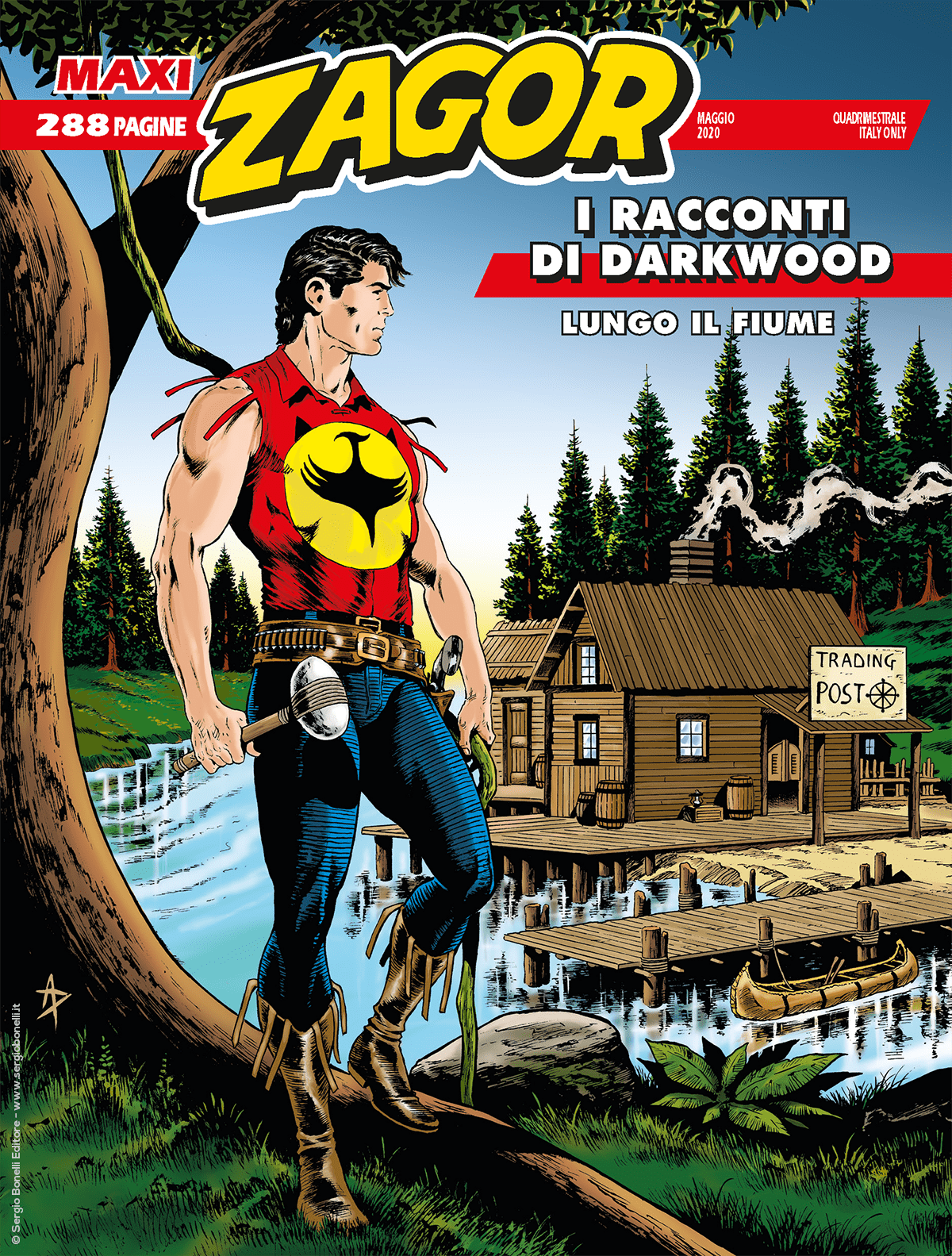 Lungo il fiume - Maxi Zagor 39 cover