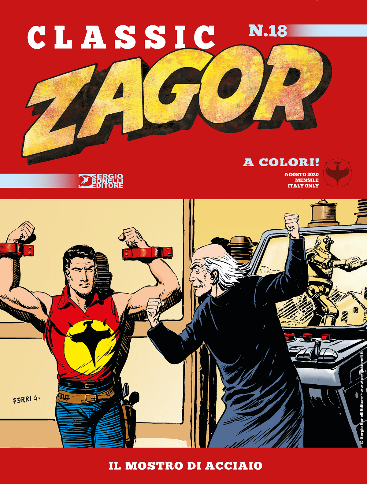 Il mostro d'acciaio - Zagor Classic 18 cover