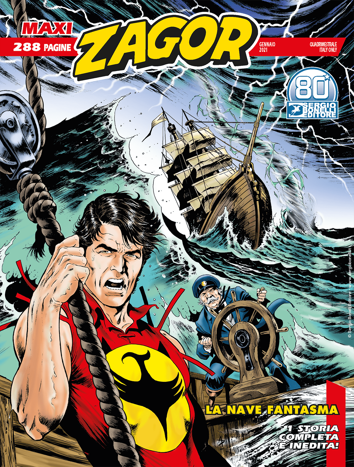 La nave fantasma - Maxi Zagor 41 cover