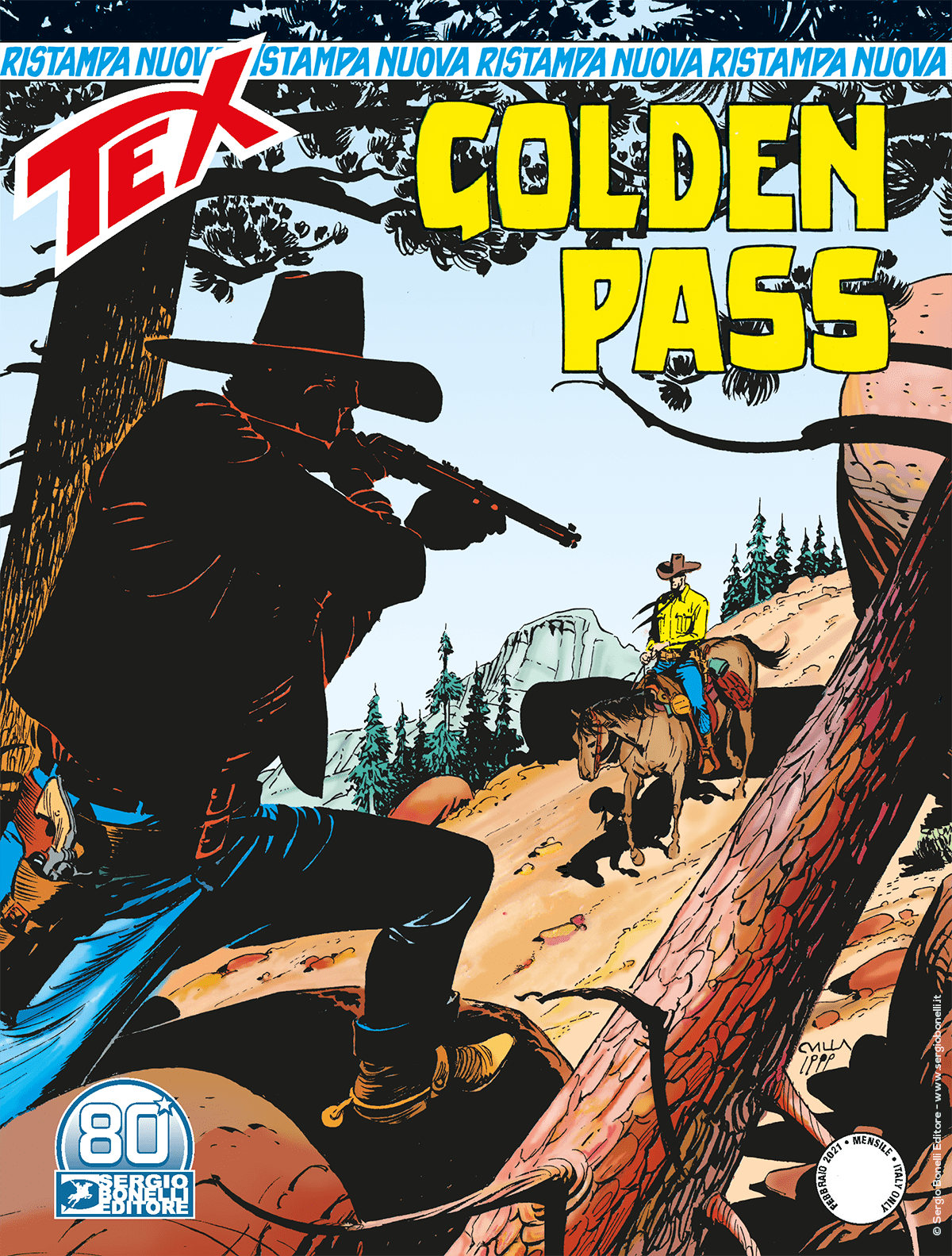 Golden Pass - Tex Nuova Ristampa 466 cover