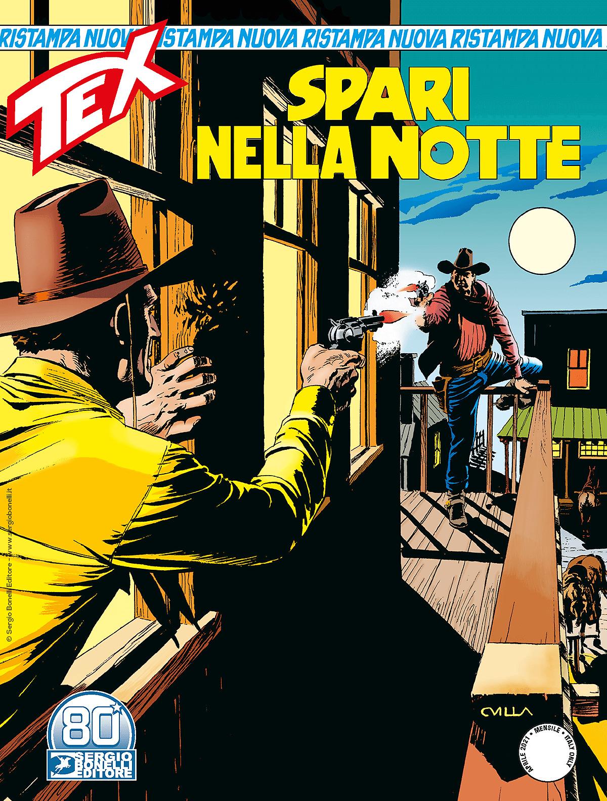 Spari nella notte - Tex Nuova Ristampa 68 cover