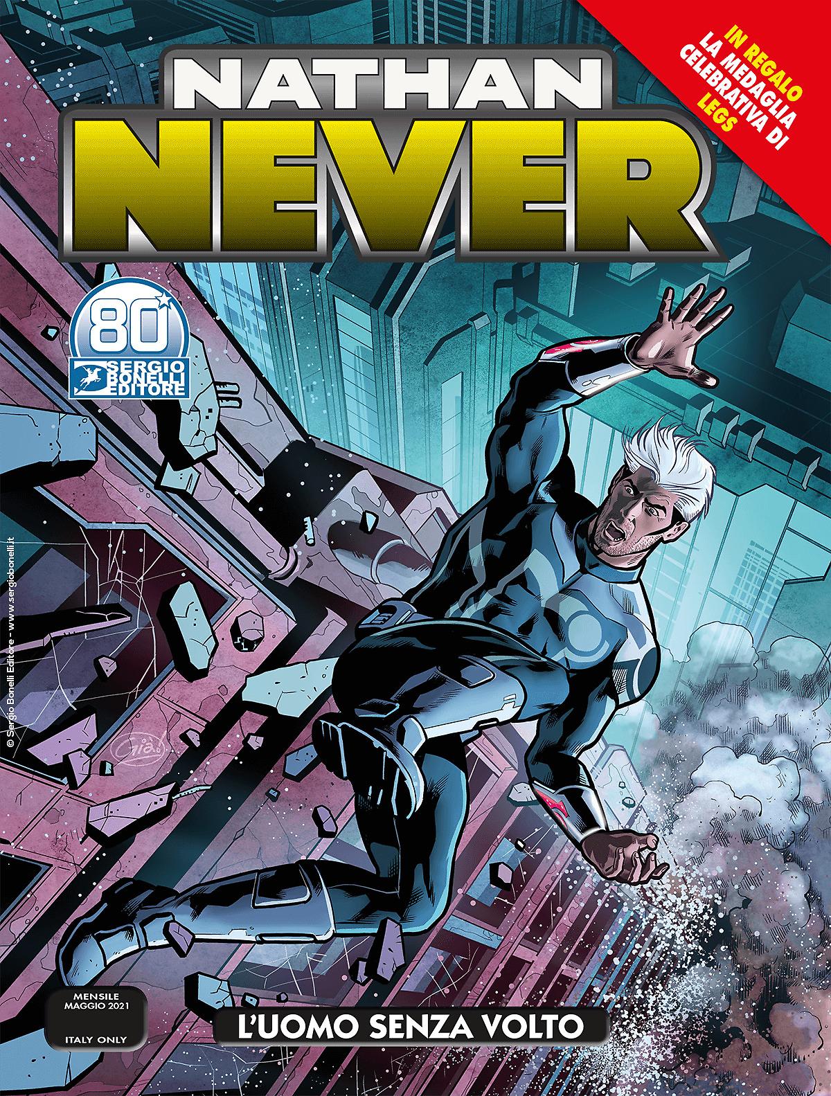 L'uomo senza volto - Nathan Never 360 cover