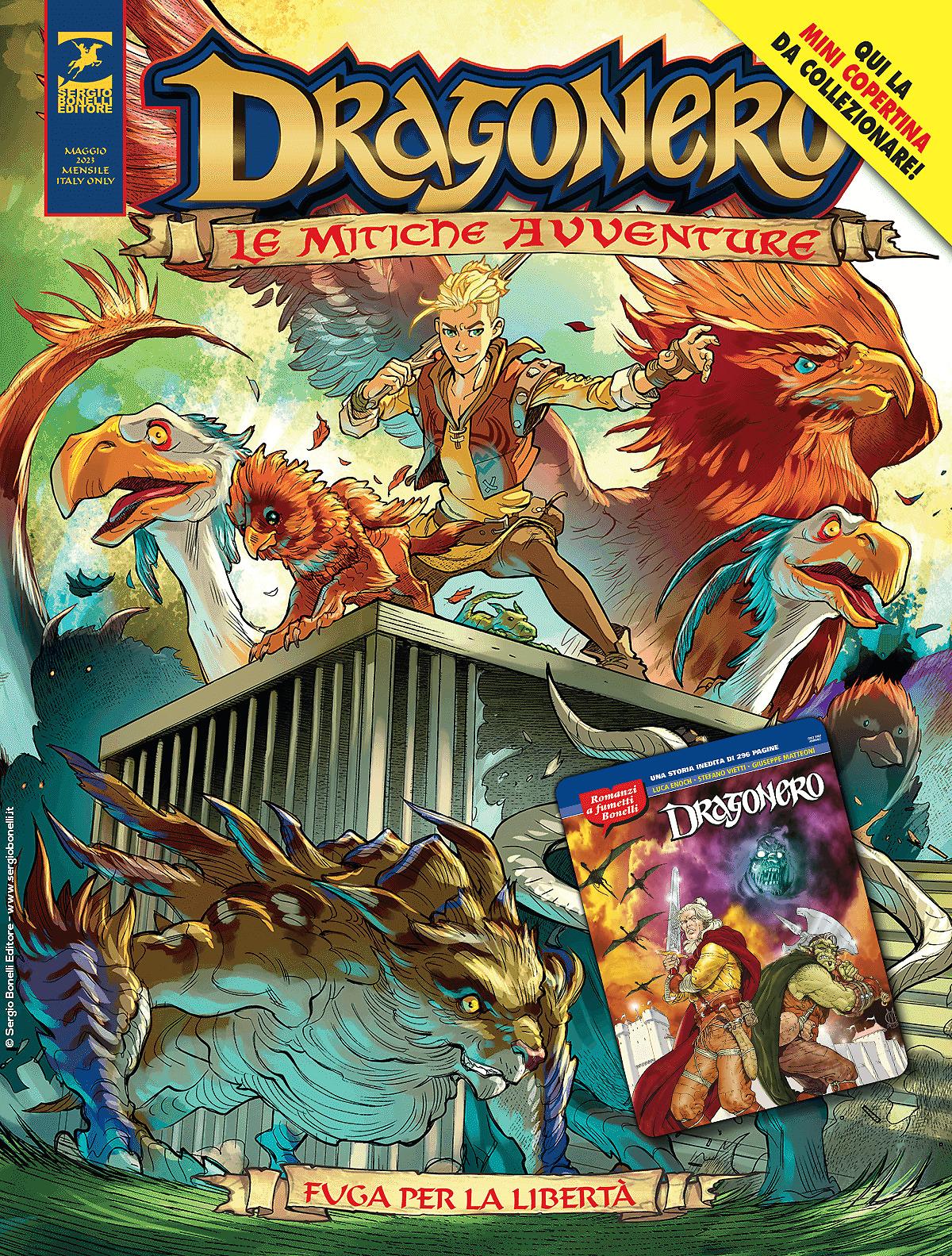 Fuga per la libertà - mini copertina Dragonero Romanzo a Fumetti