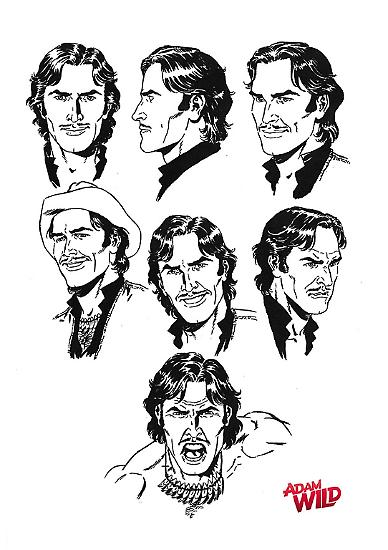 Alessandro Nespolino - Adam Wild's model sheets.