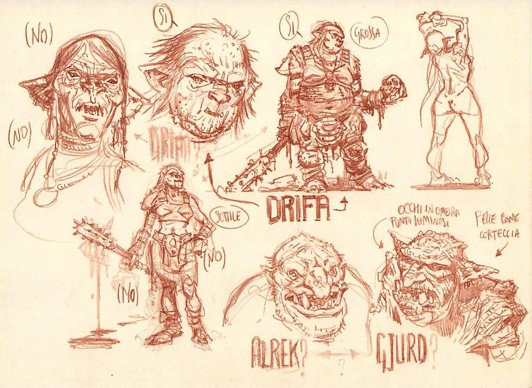 Michele Benevento - Troll sketches.