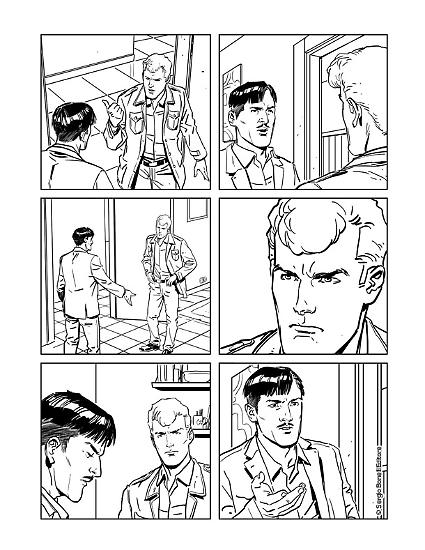 Le chine di una tavola di Luca Maresca per Martin Mystère - Le Nuove Avventure a Colori n. 7, "Dalla Terra alla Luna".