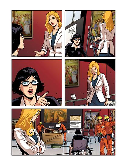 Una tavola di Luca Maresca per Martin Mystère - Le Nuove Avventure a Colori n. 7, "Dalla Terra alla Luna".