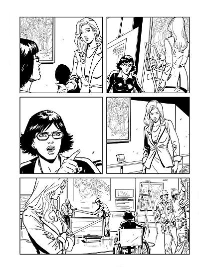 Le chine di una tavola di Luca Maresca per Martin Mystère - Le Nuove Avventure a Colori n. 7, "Dalla Terra alla Luna".