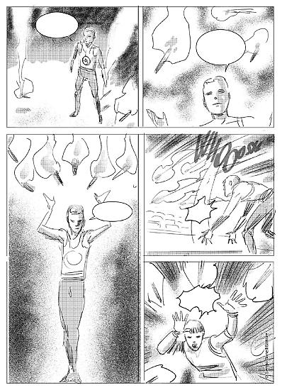 Il layout di una tavola di Martin Mystère - Nuove Avventure a Colori, "La caccia di Jasper". 