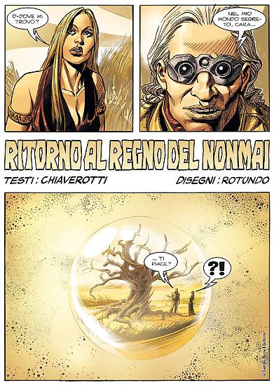 Una tavola di Massimo Rotundo da "Ritorno al Regno dei Nonmai", Speciale Brendon n. 14.