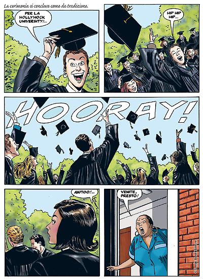 A page by Steve Boraley from "Il caso della gemella perduta", Speciale Julia #3.