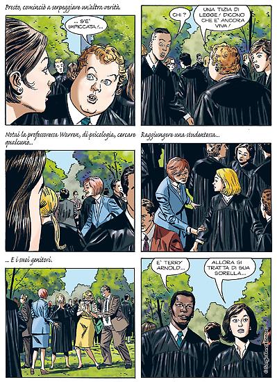 A page by Steve Boraley from "Il caso della gemella perduta", Speciale Julia #3.