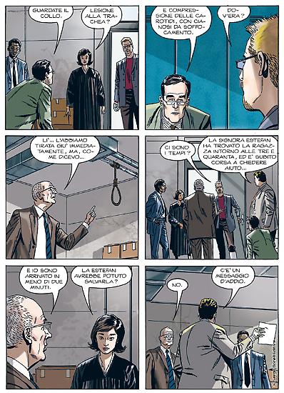 A page by Steve Boraley from "Il caso della gemella perduta", Speciale Julia #3.