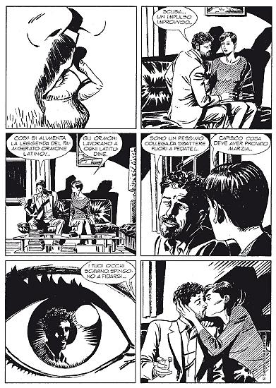A page by Valerio Piccioni from "Cadavere in trasferta".