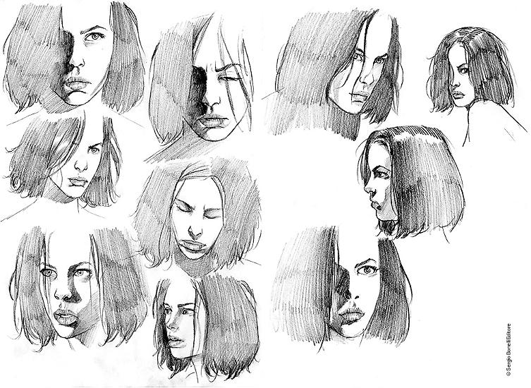 Some sketches of Lilith by Luca Enoch