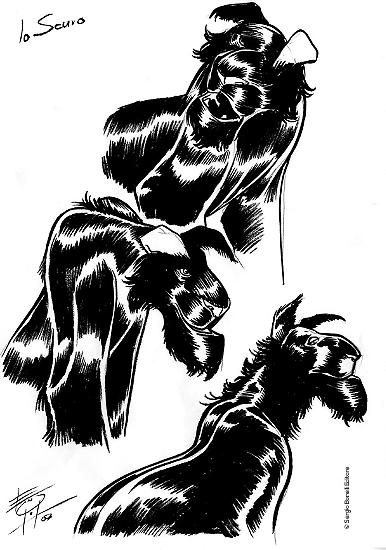 Some sketches of Lo Scuro by Luca Enoch