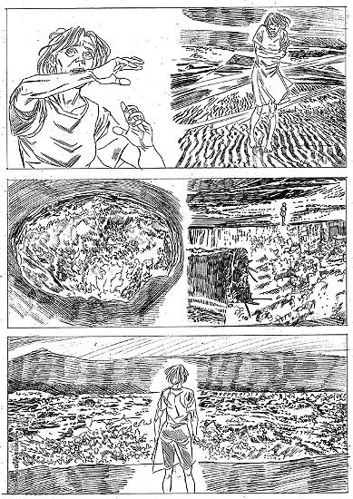 A sketch by Andrea Del Campo for the character of "Il figlio di Erlik Khan", Dampyr #210.