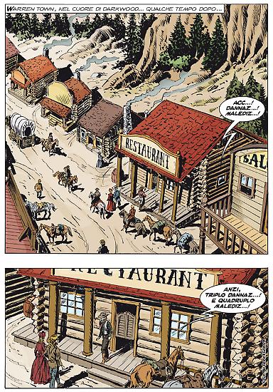 A page by Gallieno Ferri from "L'antica maledizione", Color Zagor #5.