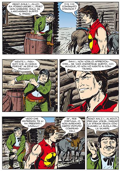 A page by Gallieno Ferri from "L'antica maledizione", Color Zagor #5.