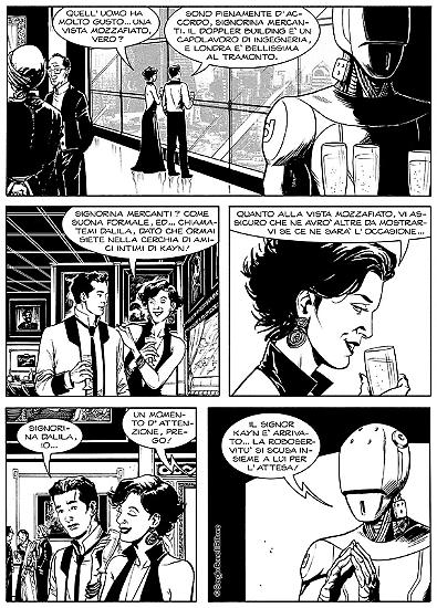 A page of "La legge zero", Le Storie #60. Written by Giovanni Eccher, art by Valentino Forlini.