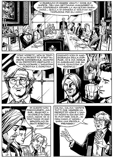 A page of "La legge zero", Le Storie #60. Written by Giovanni Eccher, art by Valentino Forlini.