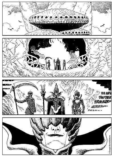 Dragonero 2018 preview - A page by Giancarlo Olivares from Dragonero #56.