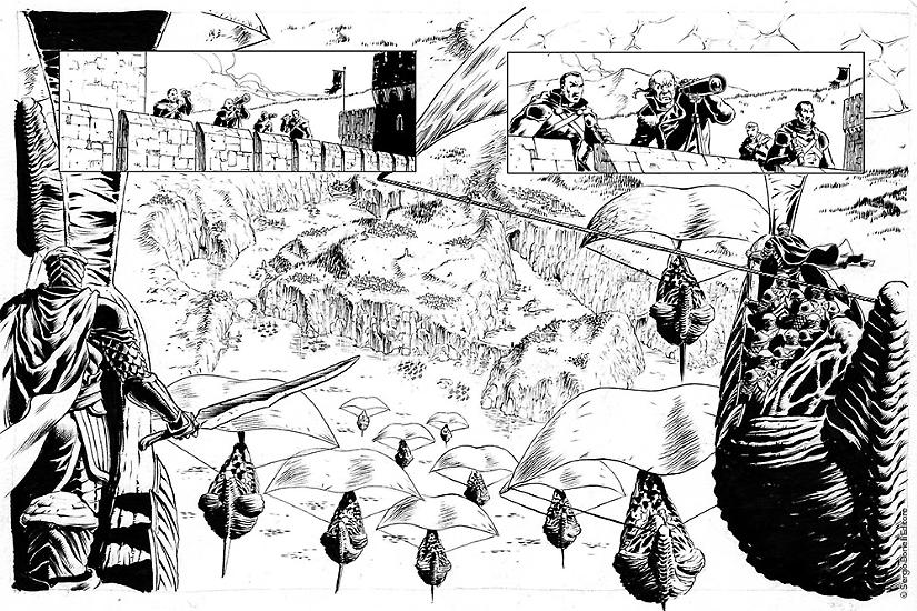 Dragonero 2018 preview - A page by Giuseppe De Luca from Dragonero #57, on sale February 9.