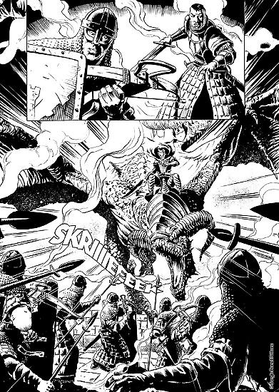 Dragonero 2018 preview - A page by Giuseppe De Luca from Dragonero #57, on sale February 9.