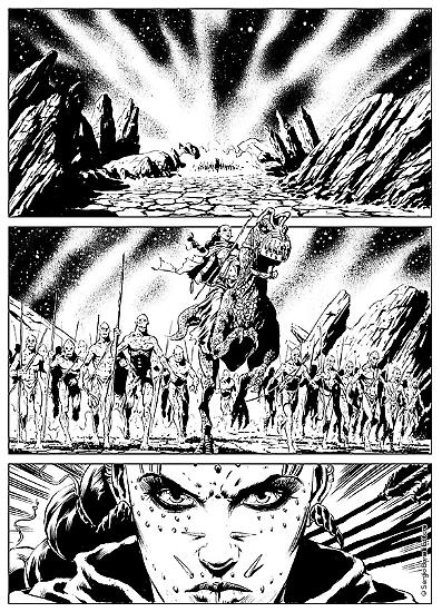Dragonero 2018 preview - A page by Giuseppe De Luca from Dragonero #57, on sale February 9.