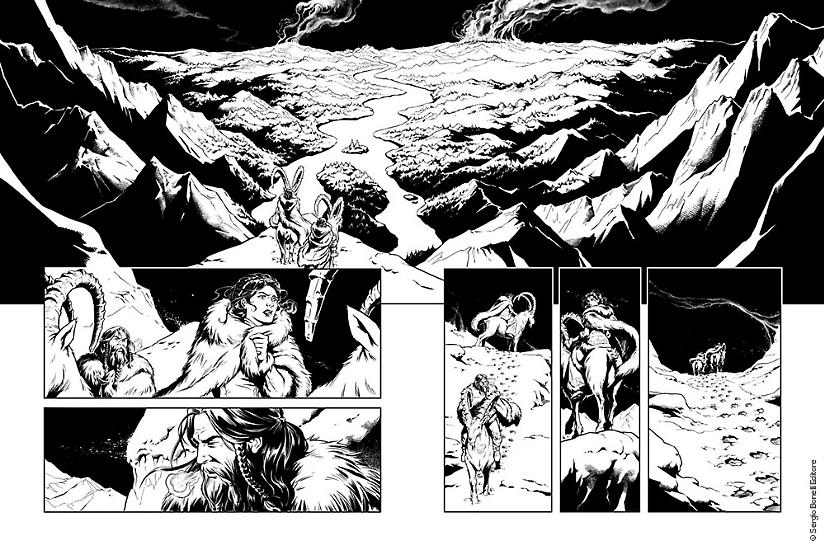 Dragonero 2018 preview - A page by Antonella Platano from Dragonero #59, on sale April 10.