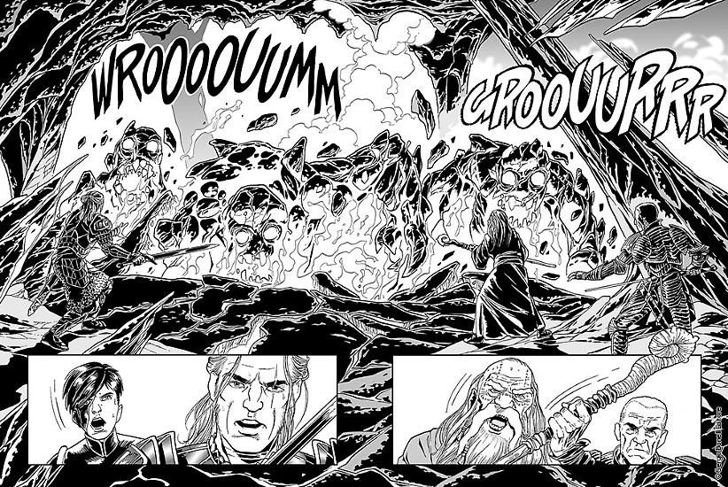 Dragonero 2018 preview - A page by Luca Enoch from Dragonero #61, on sale June 9.