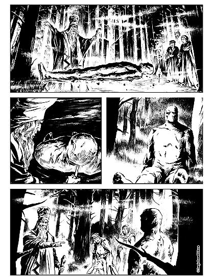 Dampyr preview 2018 - A page by Fabrizio Longo
