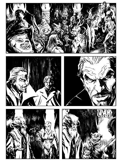 Dampyr preview 2018 - A page by Fabrizio Longo