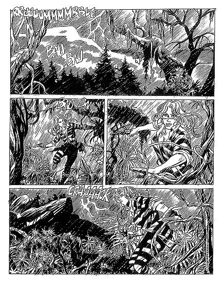 Zagor 2018 preview - a page by Mauro Laurenti