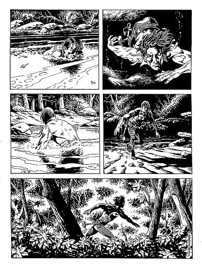 Zagor 2018 preview - a page by Marcello Mangiantini