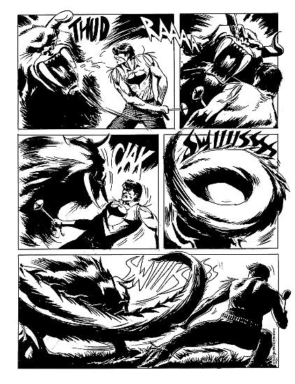 Zagor 2018 preview - a page by Emanuele Barison